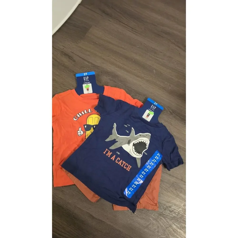 Gap 2T Outfit New With Tags Toddler Boy Summer Bundle Shorts And Shirts